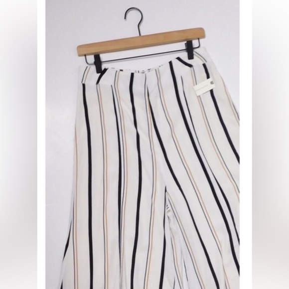 Anthropologie ETT:TWA Manon High Waist Flared Wide Leg Striped Pants - Picture 7 of 7